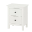 HEMNES Lemari 2 laci, warna putih, 54x66 cm