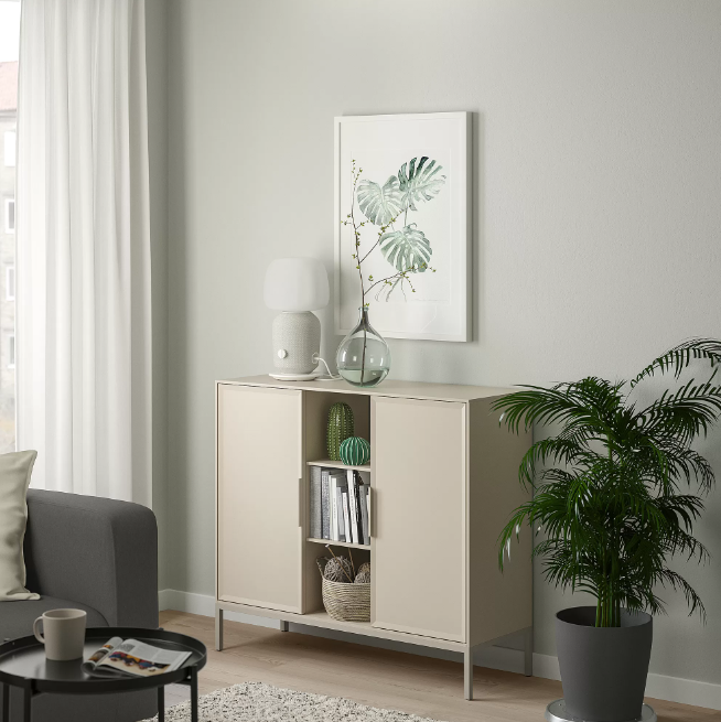 TULLSTORP Kabinet, krem, 99x35x89 cm