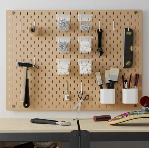 SKÅDIS Pegboard, wood, 76x56 cm