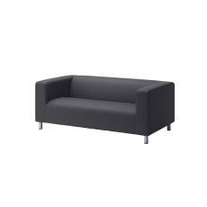 KLIPPAN Sofa 2 dudukan, vissle abu-abu