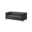 KLIPPAN Sofa 2 dudukan, vissle abu-abu