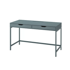 ALEX desk, grey-turquoise, 132x58 cm