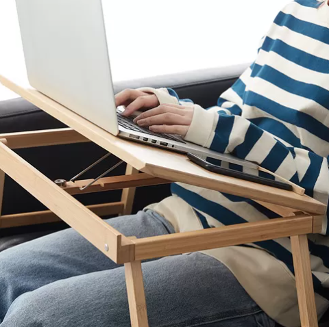 FELFRITT Laptop/bed tray, bamboo, 58x32x27 cm