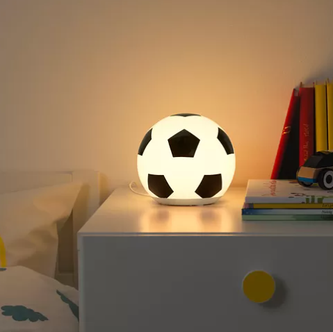 ÄNGARNA Led table lamp, football pattern