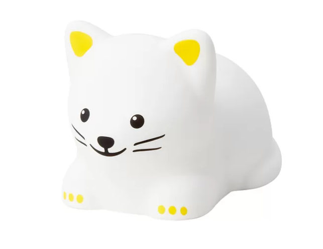 TÖVÄDER Led night light, cat battery-operated