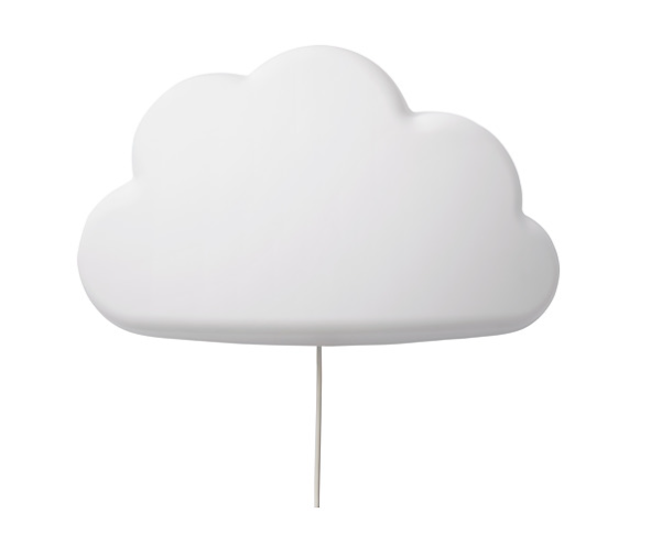 UPPLYST Led wall lamp, cloud white