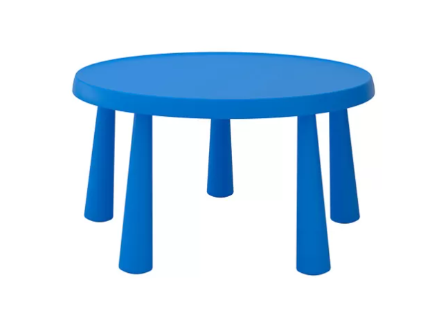 MAMMUT Children's table, in/outdoor blue, 85 cm