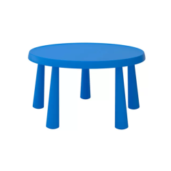 MAMMUT Children's table, in/outdoor blue, 85 cm