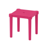 UTTER Children's stool, in/outdoor/pink