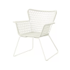 HÖGSTEN Chair with armrests, outdoor, white