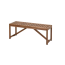 NÄMMARÖ Bench, outdoor, light brown stained, 120 cm