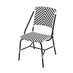 VASSHOLMEN Chair, in/outdoor, black/white