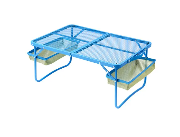 STRANDÖN Folding table, blue, 74x43 cm