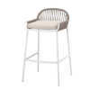 SEGERÖN Bar stool, outdoor, white/beige/frösön/duvholmen beige,