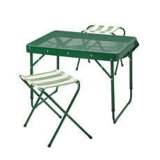 STRANDÖN Folding table set, green