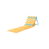 STRANDÖN Sun lounger, yellow/blue