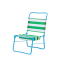 STRANDÖN Beach chair, white green/blue