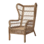 RISHOLMEN Wing chair, in/outdoor, brown