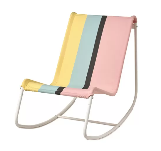 TUMHOLMEN Rocking-chair, in/outdoor, white/multicolour