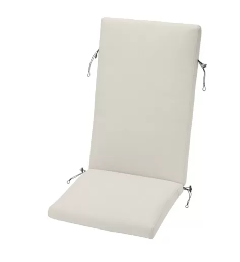 FRÖSÖN / DUVHOLMEN Seat/back cushion, outdoor, beige, 116x45 cm