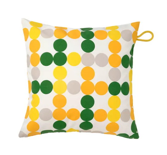 BRÖGGAN Cushion cover, in/outdoor, dot pattern multicolour, 50x50 cm