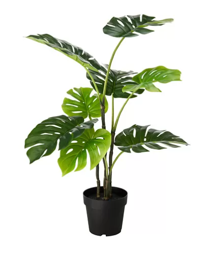 FEJKA Artificial potted plant, in/outdoor monstera, 19 cm