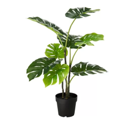 FEJKA Artificial potted plant, in/outdoor monstera, 19 cm