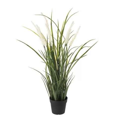 FEJKA Artificial potted plant, in/outdoor decoration/grass, 9 cm