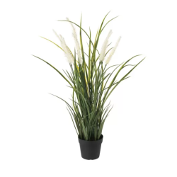 FEJKA Artificial potted plant, in/outdoor decoration/grass, 9 cm