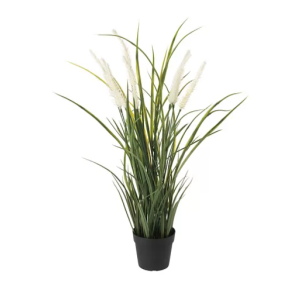 FEJKA Artificial potted plant, in/outdoor decoration/grass, 9 cm