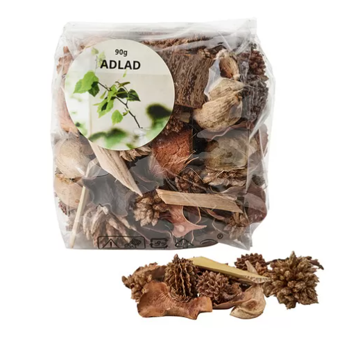 ADLAD Potpourri beraroma, hutan skandinavia/putih, 90 gr