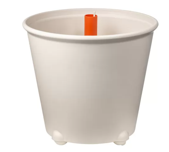 IKEA PS FEJÖ Pot bersistem pengairan internal, putih, 32 cm