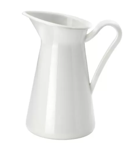 SOCKERÄRT Vas/pitcher, putih, 22 cm