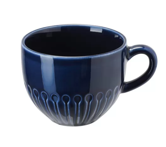 STRIMMIG Mug, tembikar biru, 36 cl