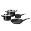 HEMLAGAD Set 6 unit peralatan memasak, hitam