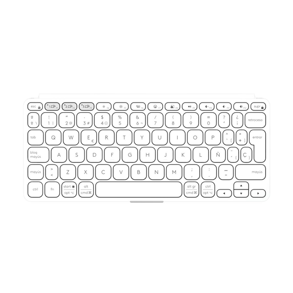 Logitech Keys-To-Go 2 Keyboard Universal - Pale Grey