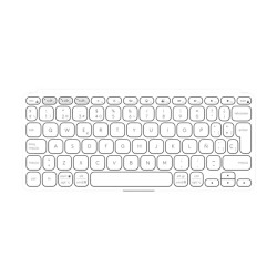 Logitech Keys-To-Go 2 Keyboard Universal - Pale Grey