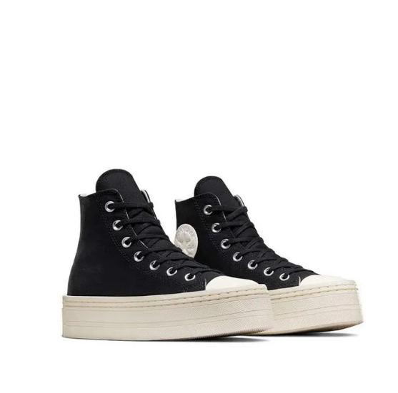 CONVERSE CTAS Modern Lift Hi Women's Sneakers - Black/Black/Egret