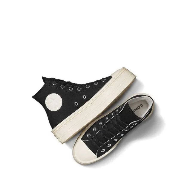 CONVERSE CTAS Modern Lift Hi Women's Sneakers - Black/Black/Egret