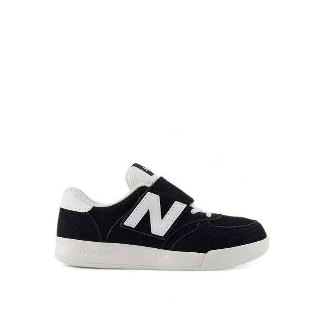 NEW BALANCE 300 Bungee Lace with Strap Boys Sneakers Shoes - Black/White