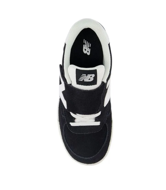 NEW BALANCE 300 Bungee Lace with Strap Boys Sneakers Shoes - Black/White