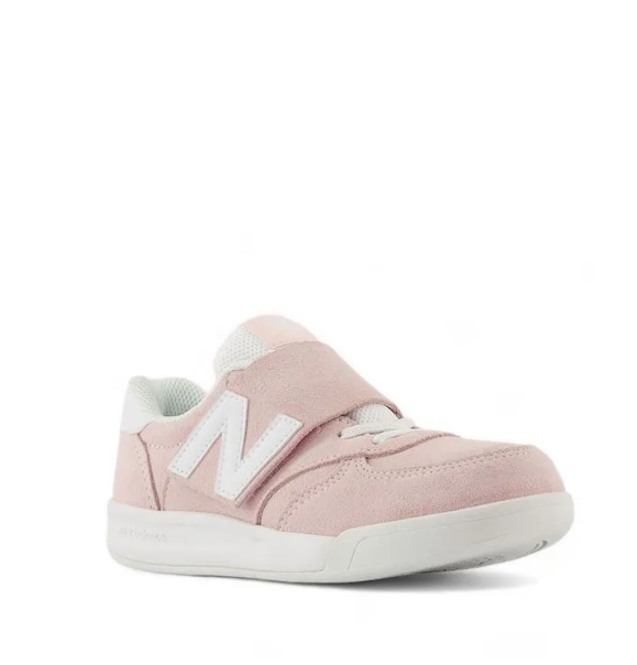 NEW BALANCE 300 Bungee Lace with Strap Girls Sneakers Shoes - Pink/White