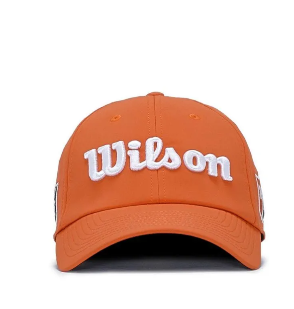 WILSON GOLF Pro Tour Cap Mens - Orange / White