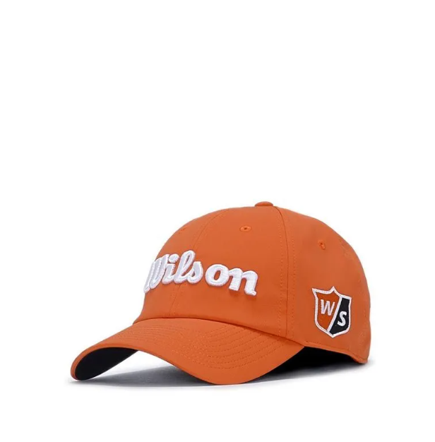 WILSON GOLF Pro Tour Cap Mens - Orange / White