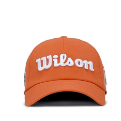 WILSON GOLF Pro Tour Cap Mens - Orange / White