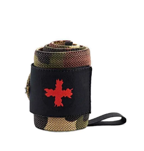 IMPLUS Harbinger Red Line Thumb Loop Wristwraps 18" - Camo