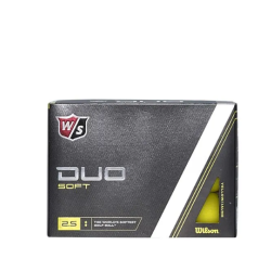 WILSON GOLF Staff Duo Soft Yellow 12 Golf Ball Mens - Yellow